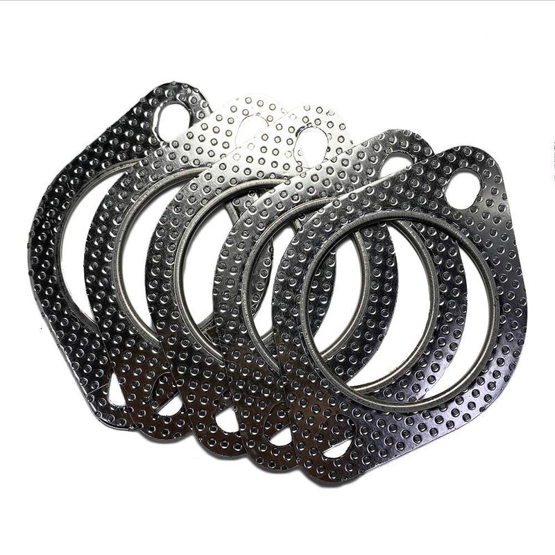 2.5" ID 2 Bolt MLSG High Temp Exhaust Gasket (Qty 5) - Heavy Duty - 120-06310-0005 (2.5 Inch) - Ticon Industries